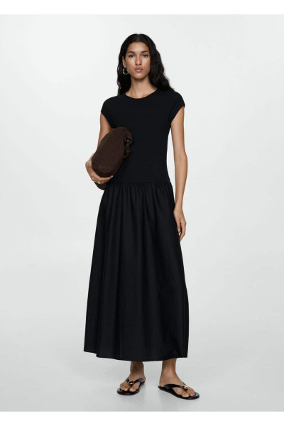 Kombine Evaze Elbise Kombine Evaze Elbise