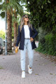 Lacivert Yün Efekt Blazer Lacivert Yün Efekt Blazer
