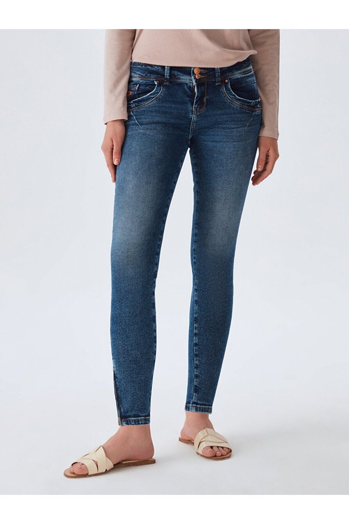 Senta Zıp Jean Pantolon Senta Zıp Jean Pantolon
