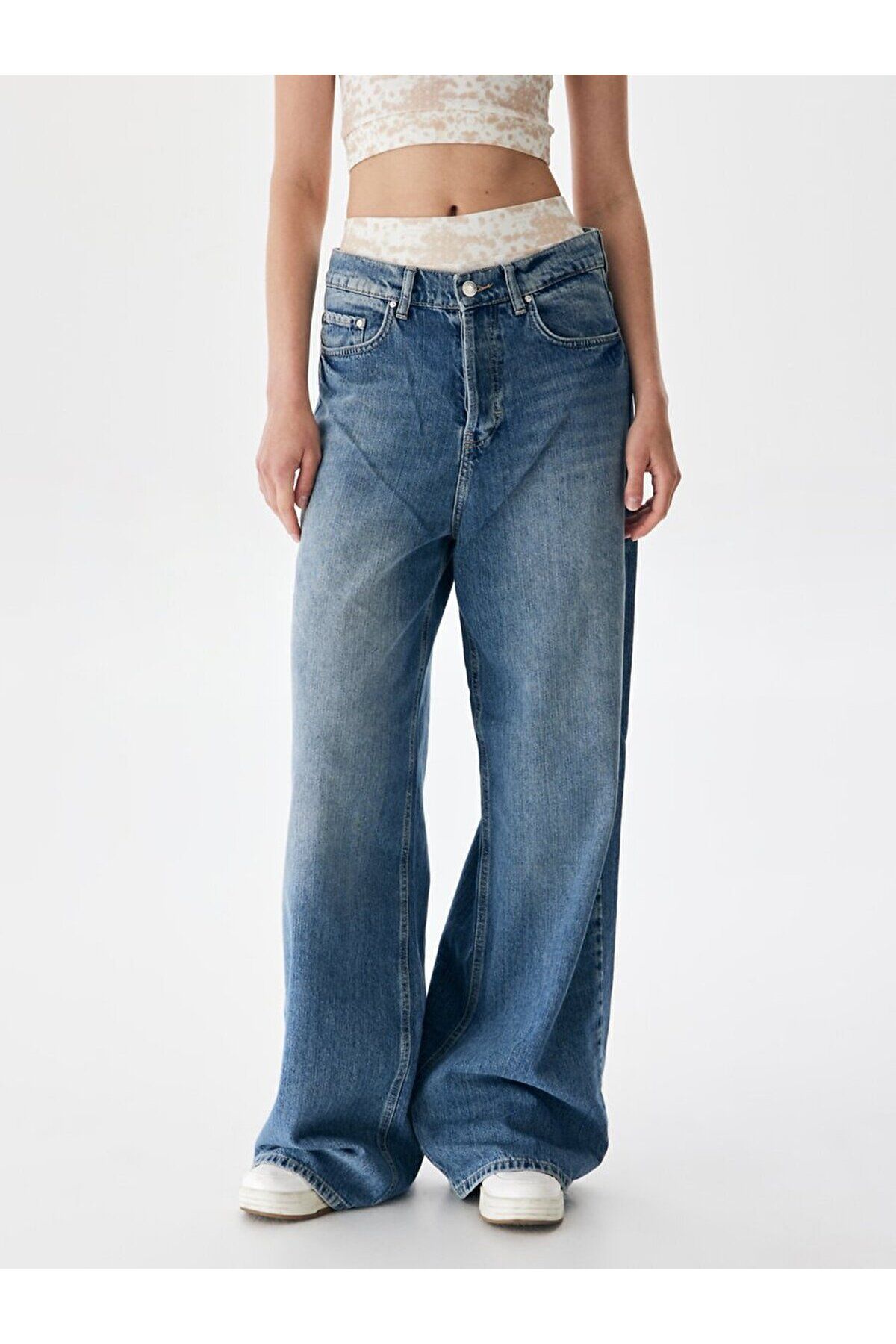 Lottıe Yüksek Bel Wıde Leg Jean Pantolon Lottıe Yüksek Bel Wıde Leg Jean Pantolon