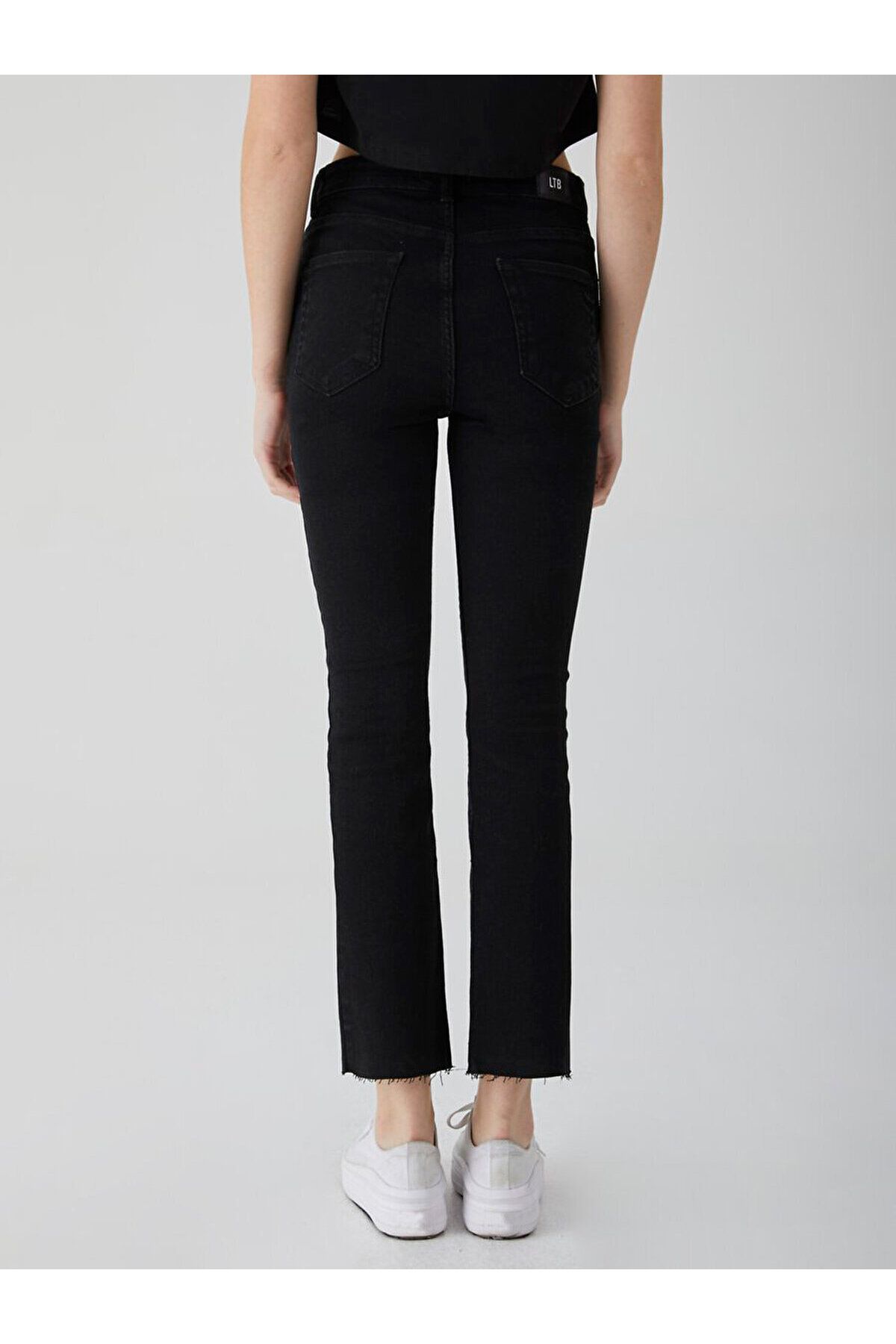 Lynda X Yüksek Bel Cropped Flare Cropped Flare Jean Pantolon Lynda X Yüksek Bel Cropped Flare Cropped Flare Jean Pantolon