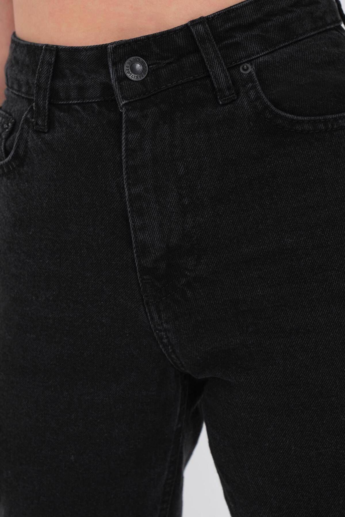 Yüksek Bel Mom Jean Pantolon Pn5862-1-pns Yüksek Bel Mom Jean Pantolon Pn5862-1-pns
