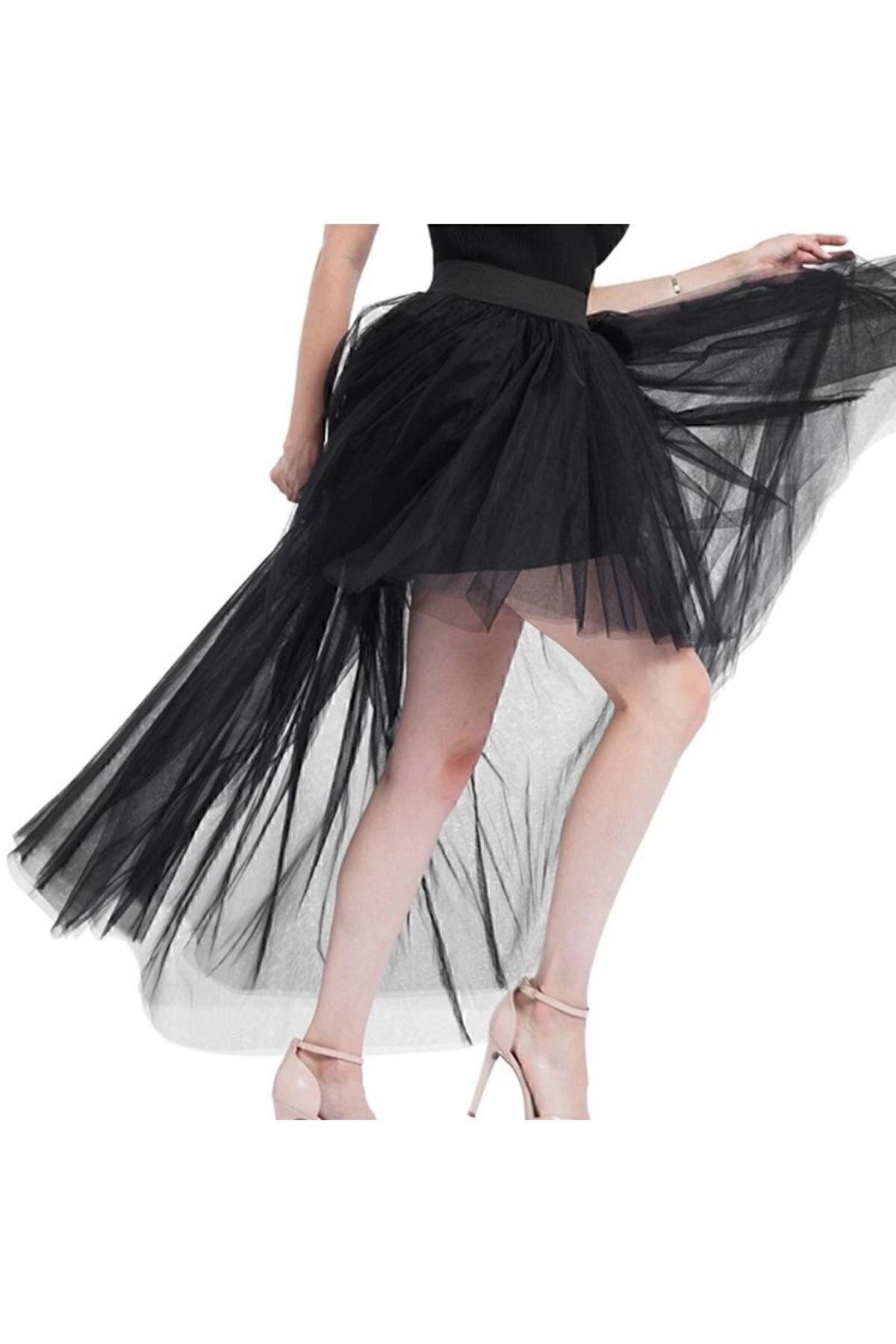 Moda Tatil, Seyahat, Partiler, Günlük Balo Etek Elastik Bel Ön Kısa Arka Uzun Tutu Puf Etekler Moda Tatil, Seyahat, Partiler, Günlük Balo Etek Elastik Bel Ön Kısa Arka Uzun Tutu Puf Etekler