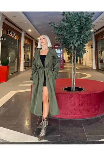 OVERSIZE ÇITÇITLI TRENÇKOT OVERSIZE ÇITÇITLI TRENÇKOT