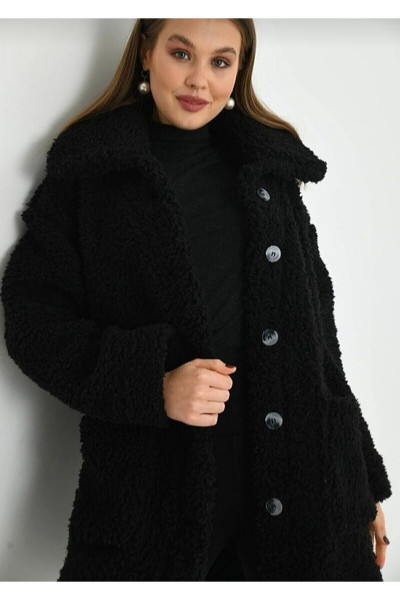 OVERSİZE DÜĞMELİ ASTARSIZ İÇİ DIŞI WELSOFT PELUŞ