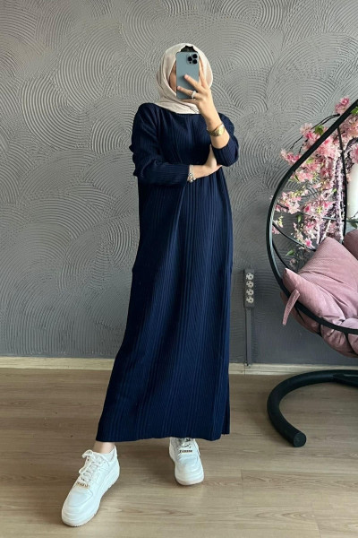 Tesettür Triko Elbise