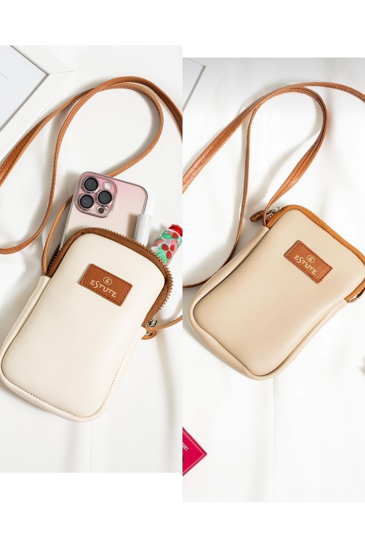 Unisex 2 Li Paket Telefon Luk Ayarlanabilir Çapraz Çanta Unisex 2 Li Paket Telefon Luk Ayarlanabilir Çapraz Çanta