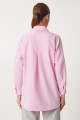 Oversize Basic Gömlek Pembe Ldd0003 Oversize Basic Gömlek Pembe Ldd0003