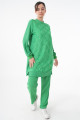 Karma Desen Tunik-pantolon Benetton Yeşili Ikili Takım Karma Desen Tunik-pantolon Benetton Yeşili Ikili Takım