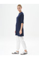 Sıfır Yaka Basic Kısa Kollu T-shirt Lacivert Sıfır Yaka Basic Kısa Kollu T-shirt Lacivert