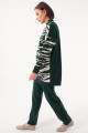 Zebra Çizgili Triko Tunik-pantolon Krem-yeşil Ikili Takım Zebra Çizgili Triko Tunik-pantolon Krem-yeşil Ikili Takım