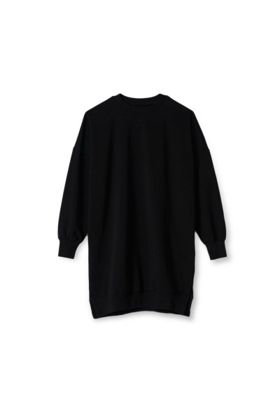 Örme Kumaş Sweatshirt Siyah Örme Kumaş Sweatshirt Siyah