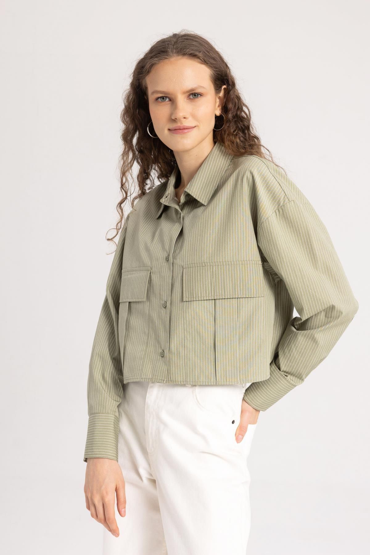 Regular Fit Basic Poplin Basic Uzun Kollu Gömlek C3164ax24sp