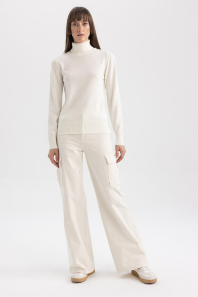 Regular Fit Balıkçı Yaka Basic Kazak H1651az23wn Regular Fit Balıkçı Yaka Basic Kazak H1651az23wn