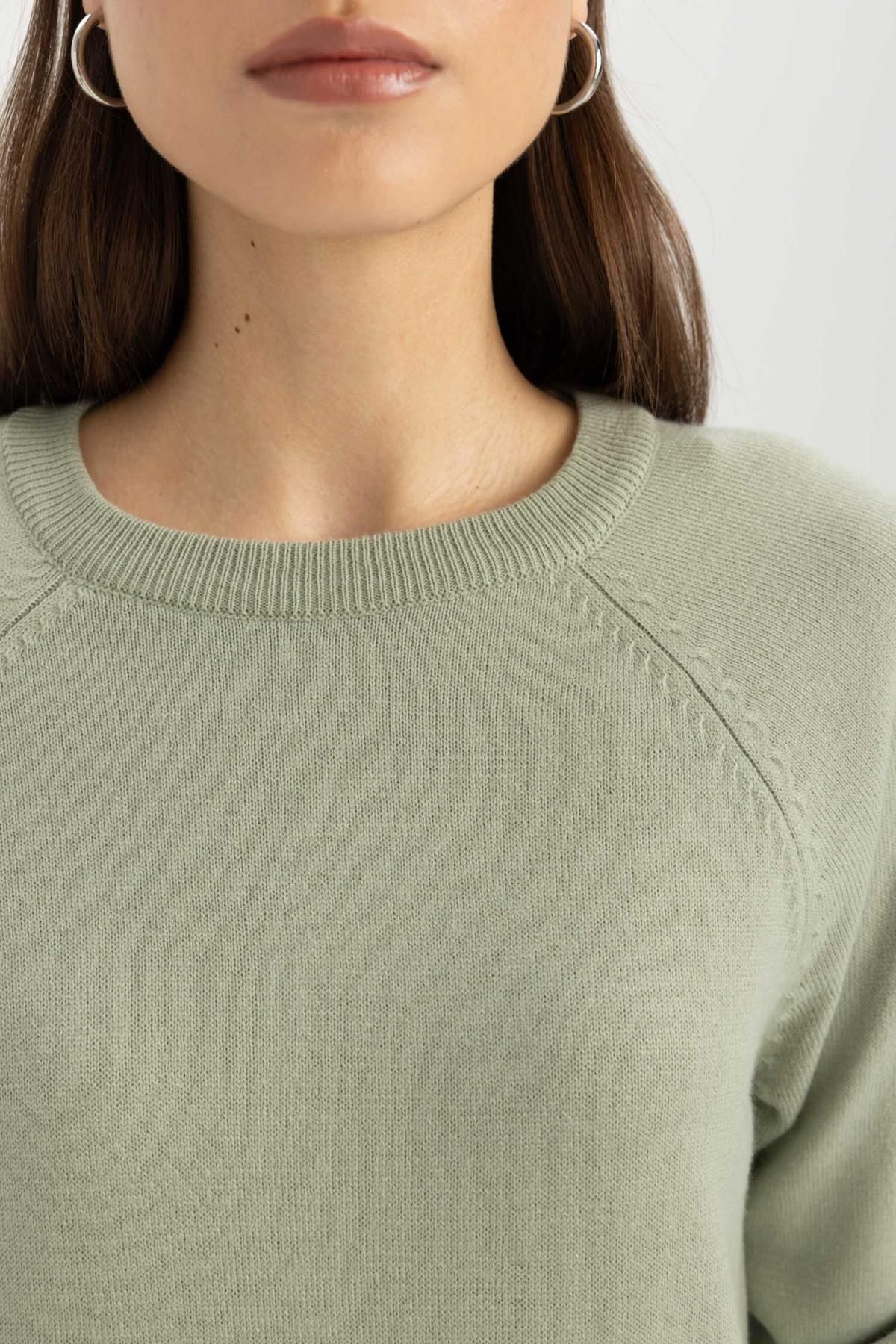 Yumuşak Dokulu Bisiklet Yaka Reglan Kol Basic Düz Triko Kazak I6913az24wn Yumuşak Dokulu Bisiklet Yaka Reglan Kol Basic Düz Triko Kazak I6913az24wn