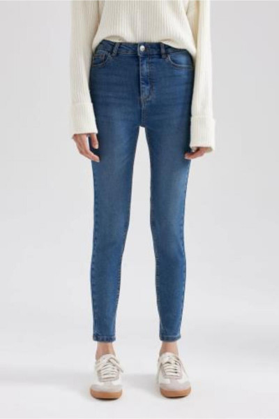 Skinny Fit Dar Paça Cepli Bilek Boy Jean Pantolon A3697ax23wn