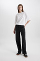 Oversize Fit Bisiklet Yaka Penye Basic Kısa Kollu Tişört C0099ax24sm Oversize Fit Bisiklet Yaka Penye Basic Kısa Kollu Tişört C0099ax24sm