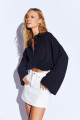Siyah Kolları Salaş Yıkamalı Müslin Oversize Rahat Kalıp Kadın Basic Gömlek| Mks166881-01-6881 Siyah Kolları Salaş Yıkamalı Müslin Oversize Rahat Kalıp Kadın Basic Gömlek| Mks166881-01-6881