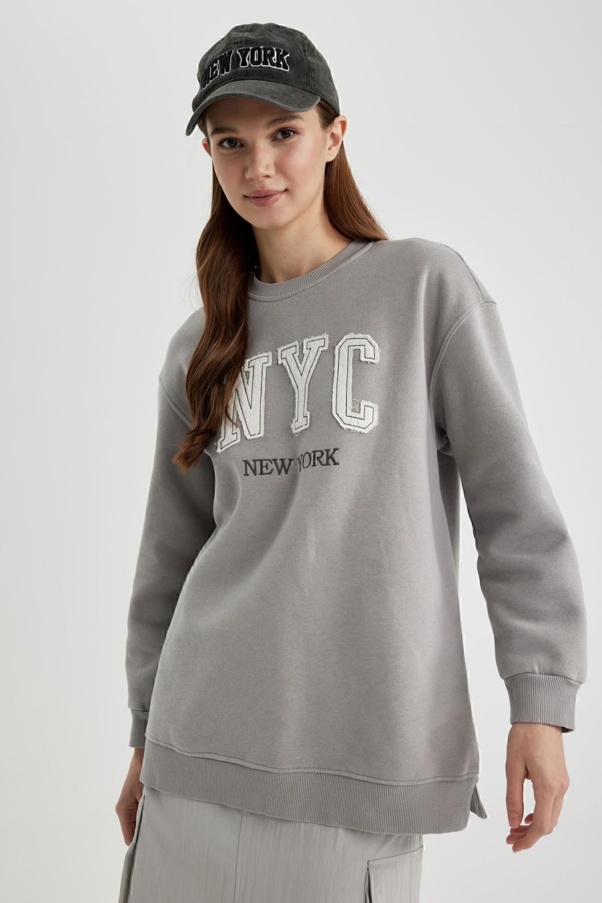 Regular Fit Bisiklet Yaka Içi Yumuşak Tüylü Sweatshirt Tunik B9299ax24sp Regular Fit Bisiklet Yaka Içi Yumuşak Tüylü Sweatshirt Tunik B9299ax24sp