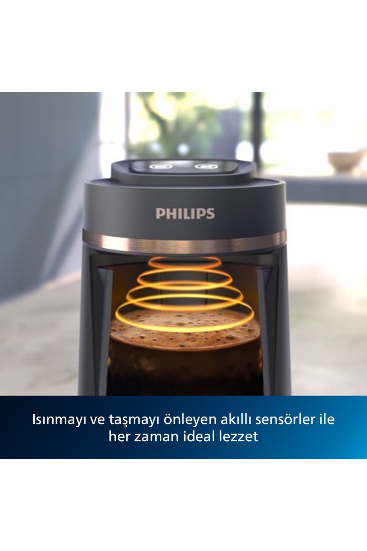 PHİLİPS - Türk Kahvesi Makinesi, 4 Kişilik, Közde Pişirme Özelliği, HDA150/60 PHİLİPS - Türk Kahvesi Makinesi, 4 Kişilik, Közde Pişirme Özelliği, HDA150/60