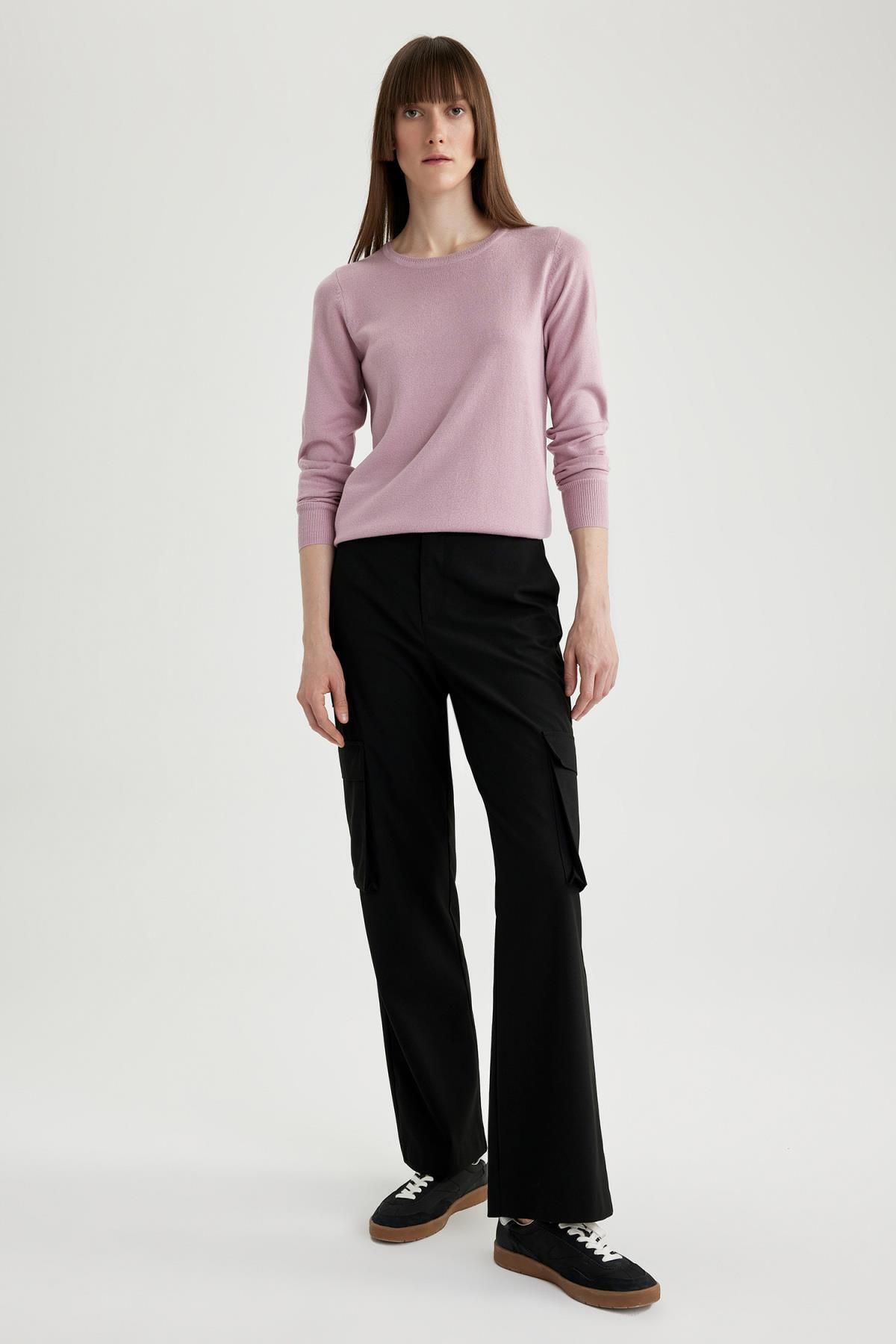 Regular Fit Bisiklet Yaka Basic Düz Triko Kazak F7091az23wn Regular Fit Bisiklet Yaka Basic Düz Triko Kazak F7091az23wn