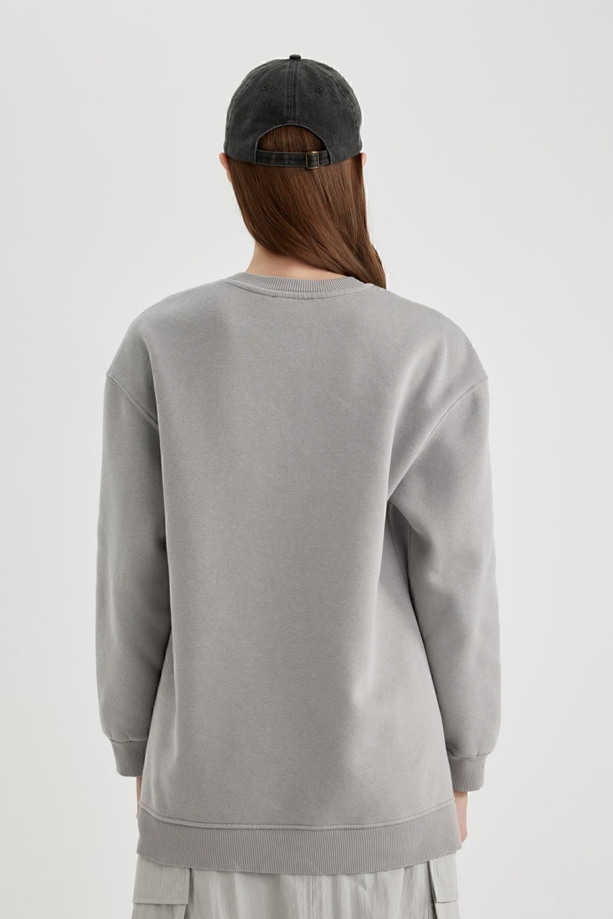 Regular Fit Bisiklet Yaka Içi Yumuşak Tüylü Sweatshirt Tunik B9299ax24sp Regular Fit Bisiklet Yaka Içi Yumuşak Tüylü Sweatshirt Tunik B9299ax24sp