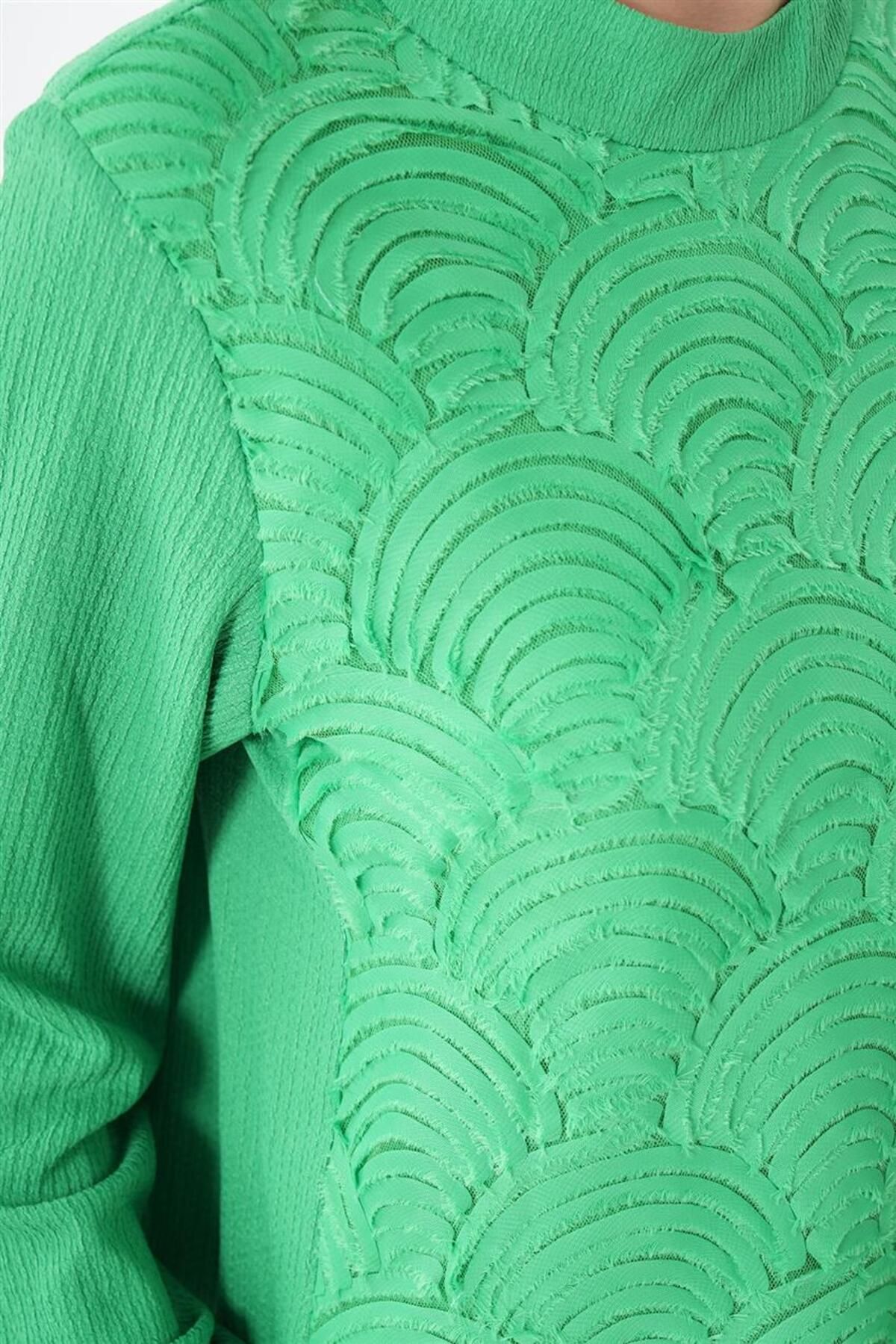 Karma Desen Tunik-pantolon Benetton Yeşili Ikili Takım Karma Desen Tunik-pantolon Benetton Yeşili Ikili Takım