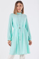 Kolyeli Dik Yaka Mint Tunik Kolyeli Dik Yaka Mint Tunik