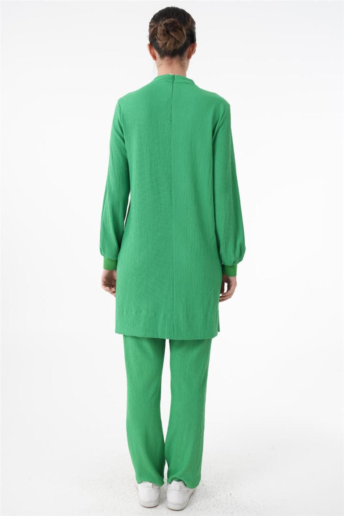 Karma Desen Tunik-pantolon Benetton Yeşili Ikili Takım Karma Desen Tunik-pantolon Benetton Yeşili Ikili Takım