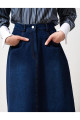 Yüksek Bel Denim Çan Etek Lacivert Yüksek Bel Denim Çan Etek Lacivert