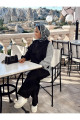 Line Gömlekli Ikili Takım Siyah Line Gömlekli Ikili Takım Siyah