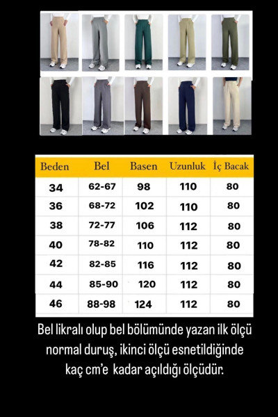 Line Kadın Likralı Cırt Kapama Bej Palazzo Pantolon Line Kadın Likralı Cırt Kapama Bej Palazzo Pantolon