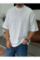 Beyaz Basic Oversize T-Shirt JJ-326