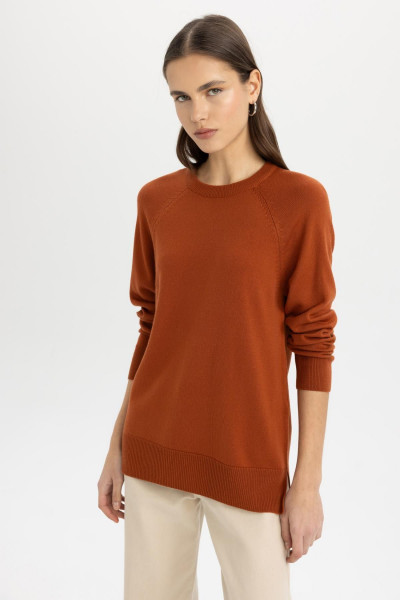 Regular Fit Yumuşak Dokulu Bisiklet Yaka Reglan Kol Basic Düz Triko Kazak I6913az24wn Regular Fit Yumuşak Dokulu Bisiklet Yaka Reglan Kol Basic Düz Triko Kazak I6913az24wn
