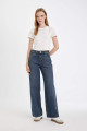 Wide Leg Yüksek Bel Uzun Jean Yıkamalı Pantolon 3162228 Wide Leg Yüksek Bel Uzun Jean Yıkamalı Pantolon 3162228