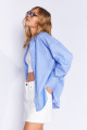 Mavi Kadın Çizgili Oversize Gömlek| Ek1007430-7430 Mavi Kadın Çizgili Oversize Gömlek| Ek1007430-7430