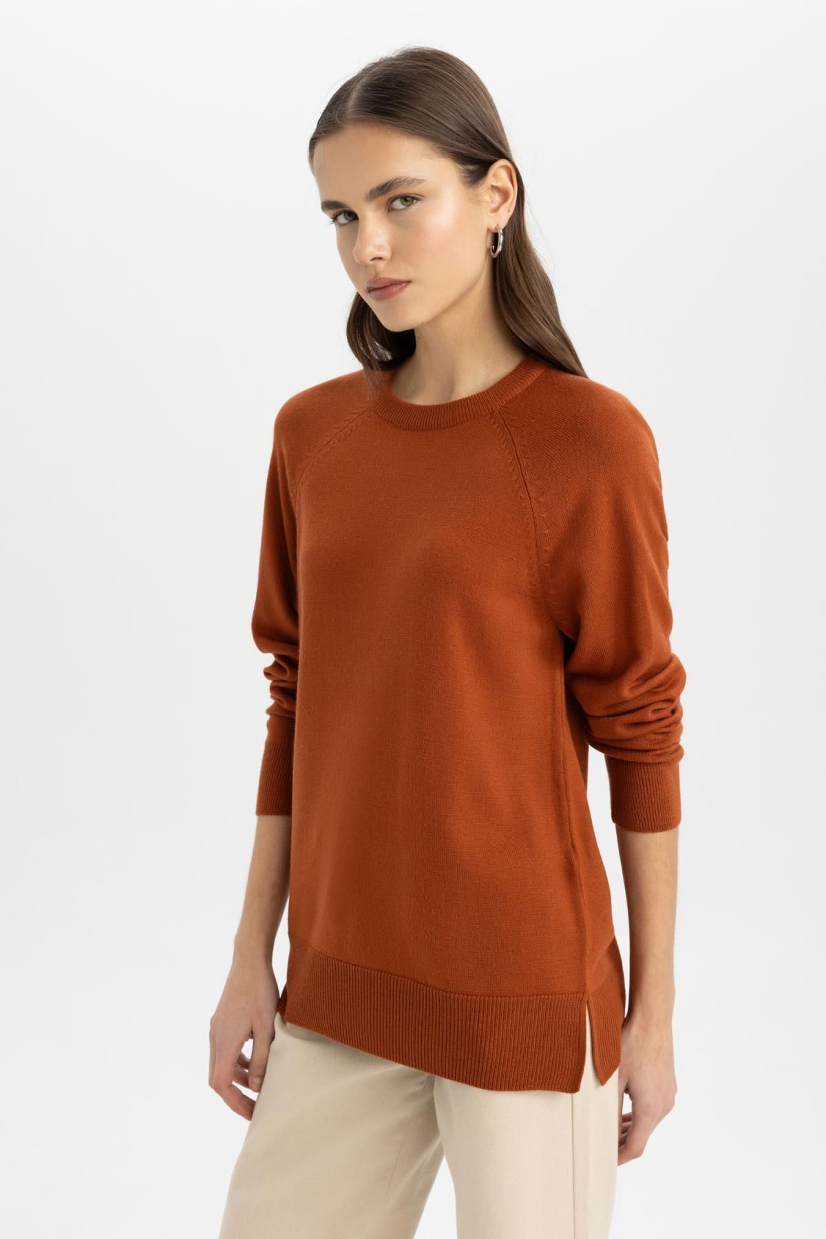 Regular Fit Yumuşak Dokulu Bisiklet Yaka Reglan Kol Basic Düz Triko Kazak I6913az24wn Regular Fit Yumuşak Dokulu Bisiklet Yaka Reglan Kol Basic Düz Triko Kazak I6913az24wn