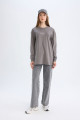 Regular Fit Bisiklet Yaka Baskılı Sweatshirt Tunik D0391ax24au Regular Fit Bisiklet Yaka Baskılı Sweatshirt Tunik D0391ax24au
