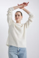 Regular Fit Bisiklet Yaka Basic Kazak H6905az23wn Regular Fit Bisiklet Yaka Basic Kazak H6905az23wn