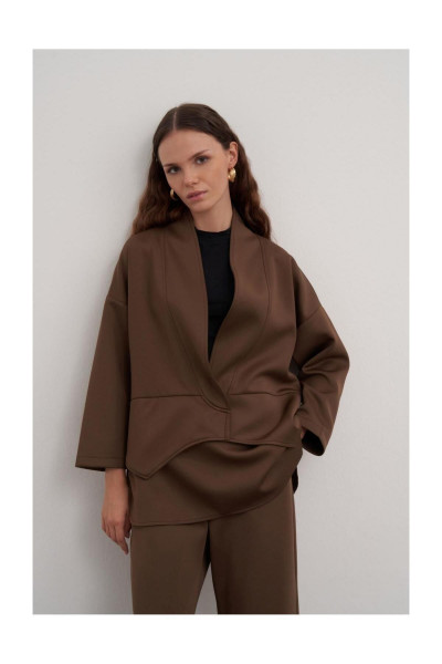 Yaka Detaylı Scuba İkili Takım