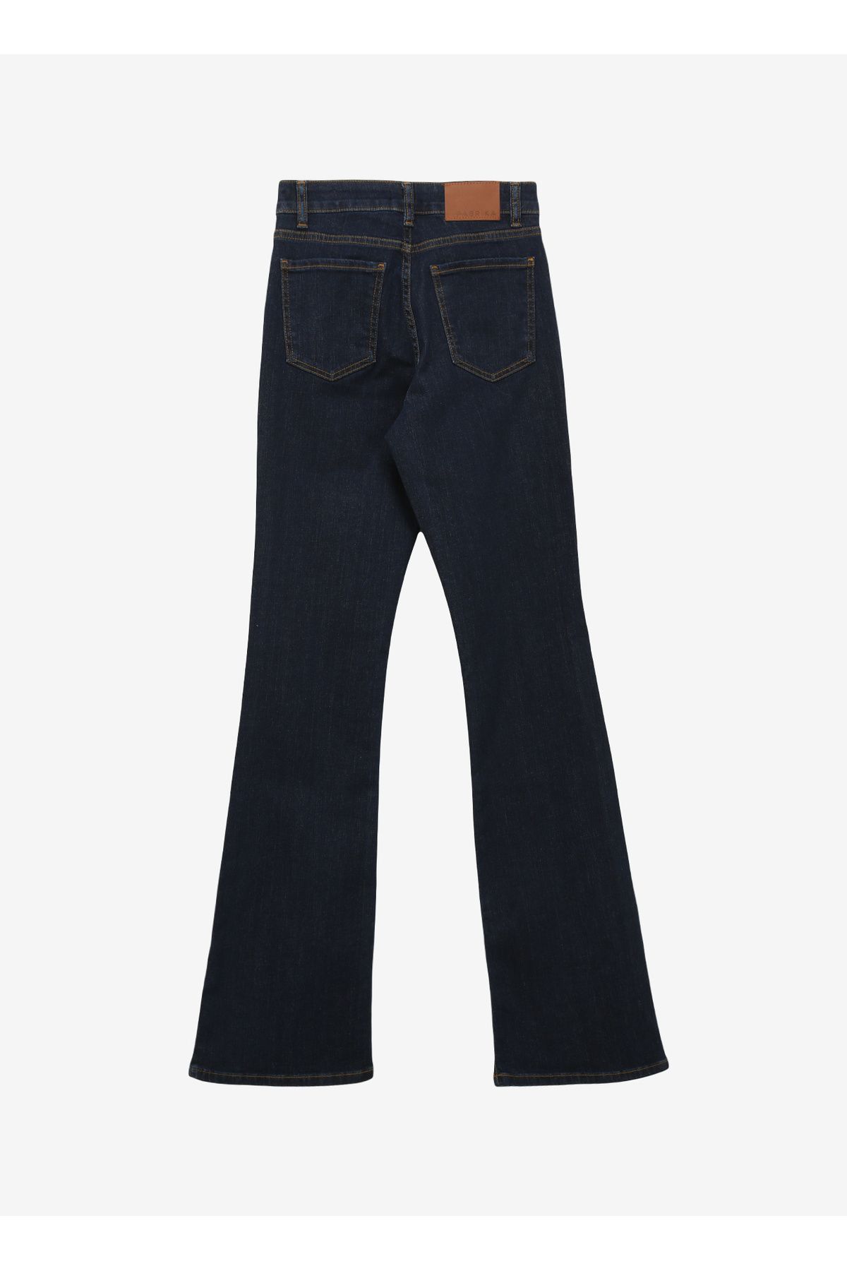 Normal Bel Geniş Paça Flare Koyu İndigo Kadın Denim Pantolon F4SL-PNT0094 Normal Bel Geniş Paça Flare Koyu İndigo Kadın Denim Pantolon F4SL-PNT0094
