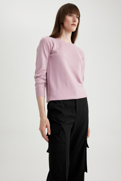 Regular Fit Bisiklet Yaka Basic Düz Triko Kazak F7091az23wn Regular Fit Bisiklet Yaka Basic Düz Triko Kazak F7091az23wn