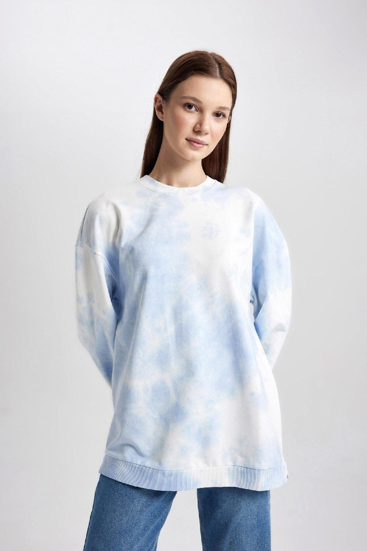 Regular Fit Bisiklet Yaka Batik Sweatshirt Tunik B6763AX23CW Regular Fit Bisiklet Yaka Batik Sweatshirt Tunik B6763AX23CW