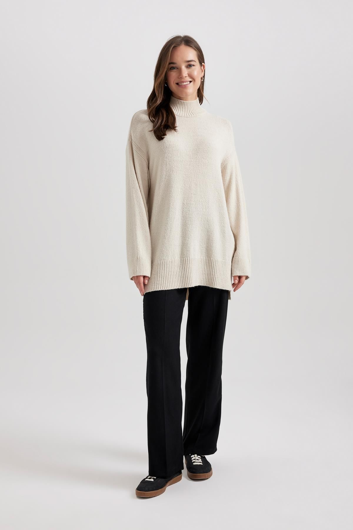 Regular Fit Dik Yaka Basic Kazak Tunik B0088ax23wn Regular Fit Dik Yaka Basic Kazak Tunik B0088ax23wn