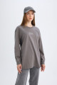 Regular Fit Bisiklet Yaka Baskılı Sweatshirt Tunik D0391ax24au Regular Fit Bisiklet Yaka Baskılı Sweatshirt Tunik D0391ax24au