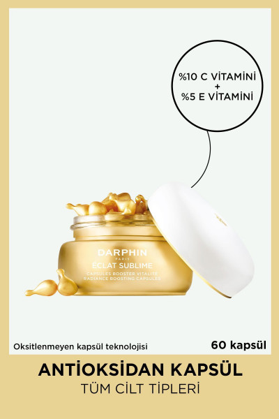 Eclat Sublime %10 Vitamin C %5 Vitamin E Antioksidan Kapsül 60 Kapsül Eclat Sublime %10 Vitamin C %5 Vitamin E Antioksidan Kapsül 60 Kapsül