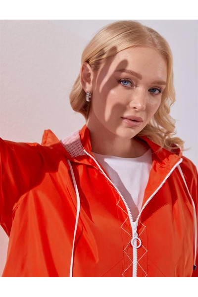 Kapüşonlu Spor Mercan Giy-çık Kapüşonlu Spor Mercan Giy-çık