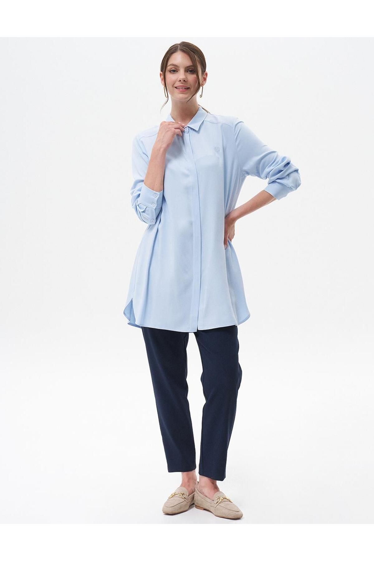 Patı Gizli Basic Tunik Buz Mavisi Patı Gizli Basic Tunik Buz Mavisi