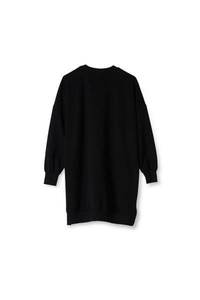 Örme Kumaş Sweatshirt Siyah Örme Kumaş Sweatshirt Siyah
