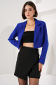 0708 Crop Blazer Ceket - Saks